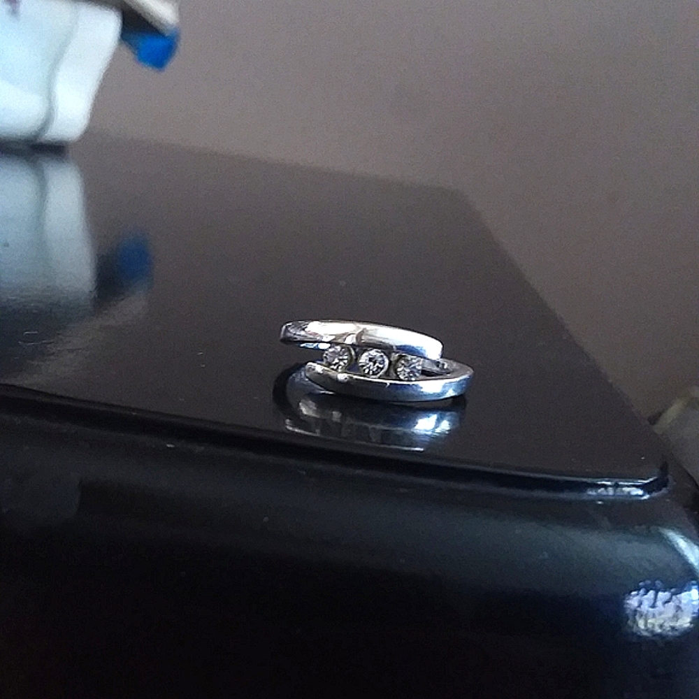 Sterling Silver Channel Set CZ Ring